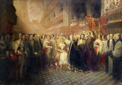Die Krönung von Königin Victoria, 1838 von Edmund Thomas Parris